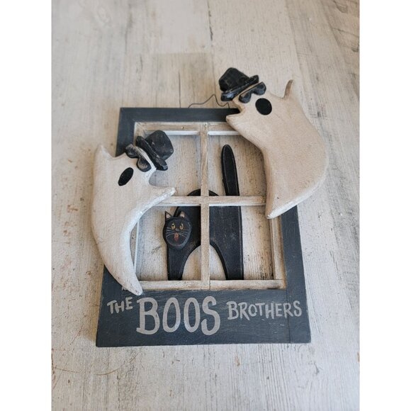 Vintage wedding window frame ghost boos brothers hanging sign - Picture 1 of 7